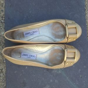 Jimmy Choo patent leather flats